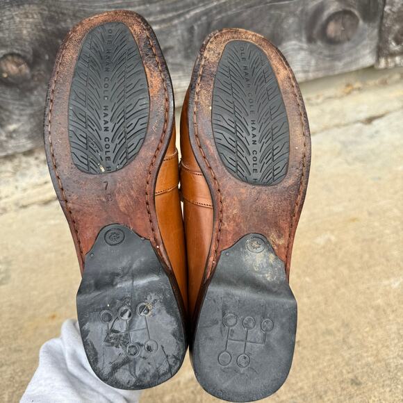 Cole Haan Women's Brown Leather Horsebit Loafers - Size 7B - Picture 7 of 7